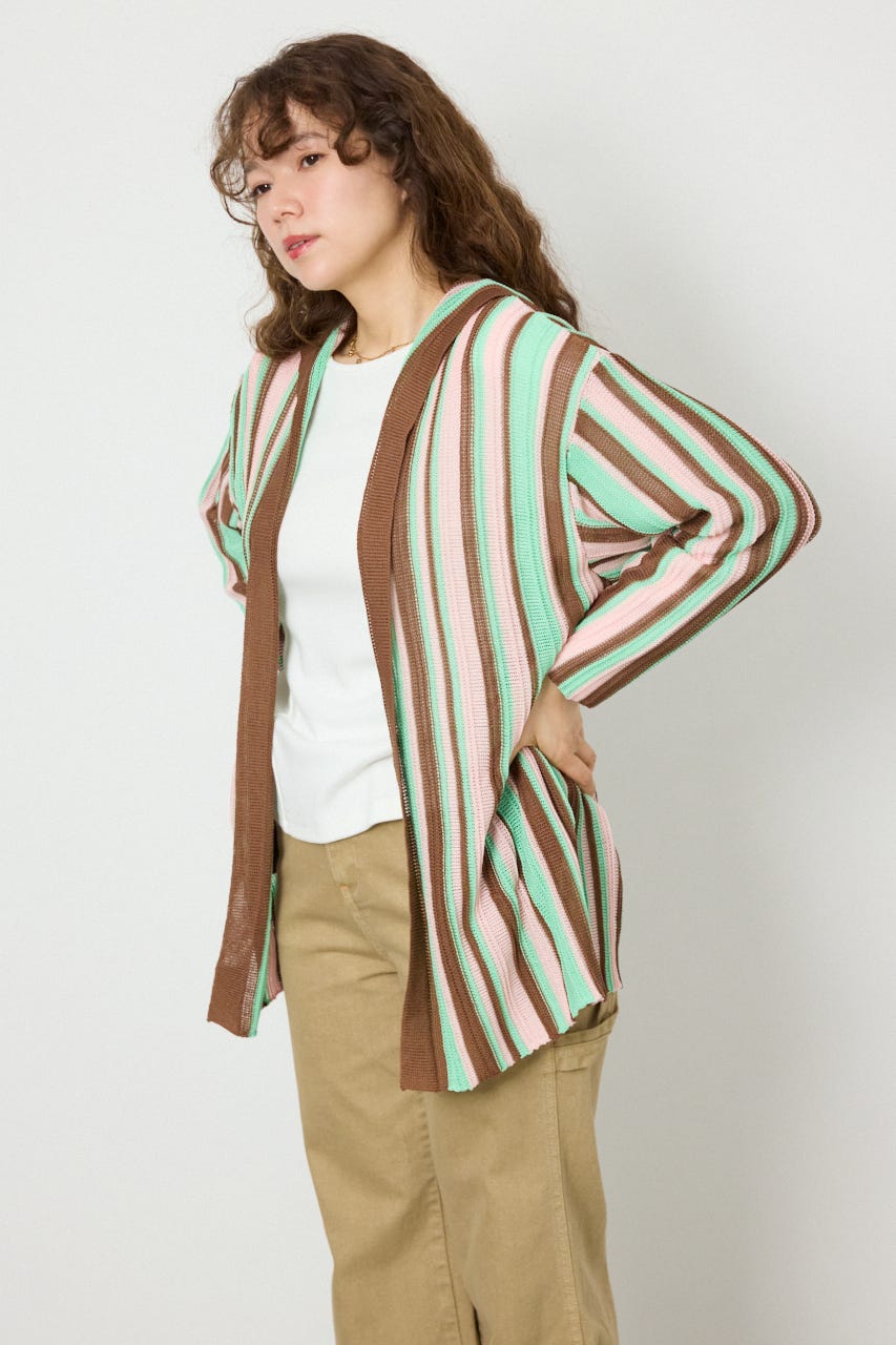 マルチカラーフードトッパー 柄BRN FREE