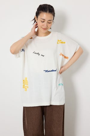 G.V embroideryニットトップス