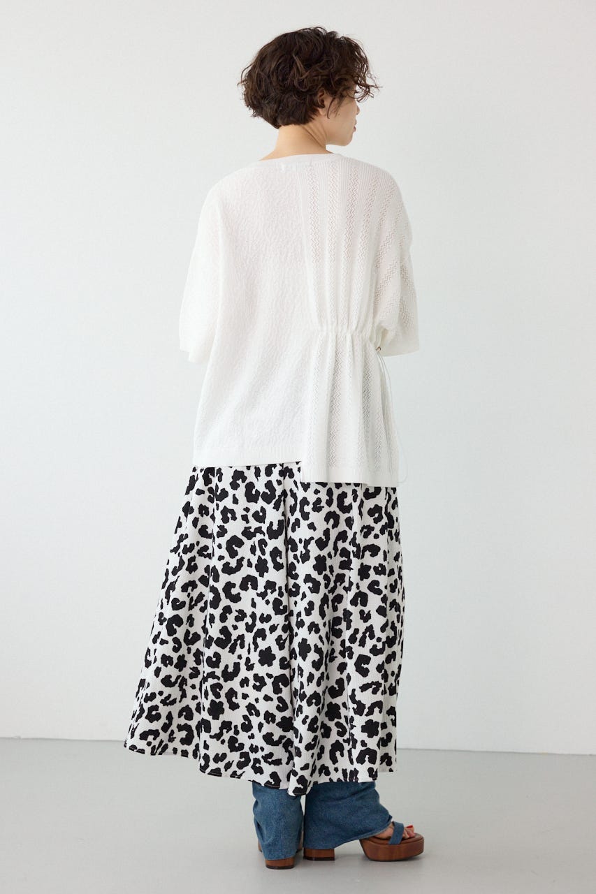 透編ニットトップス O/WHT FREE
