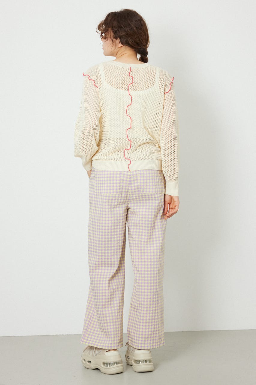 前後2WAYメローニットトップス O/WHT FREE