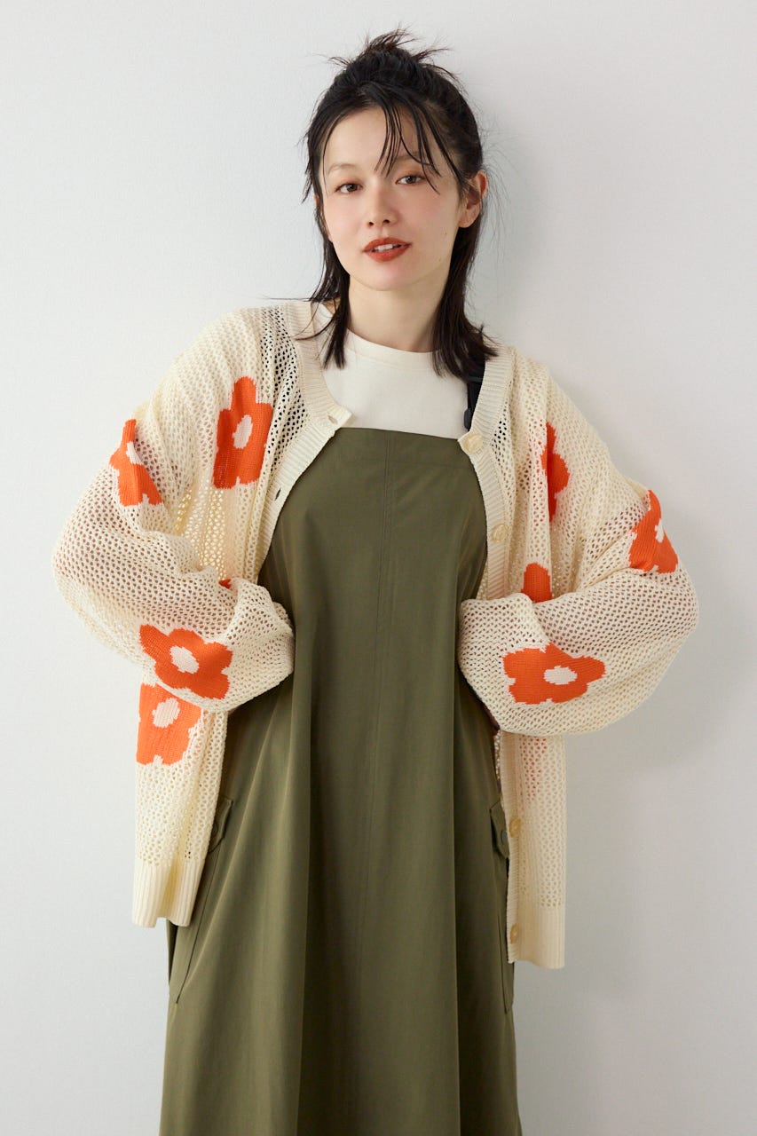 2WAYフラワーニットトップス IVOY FREE