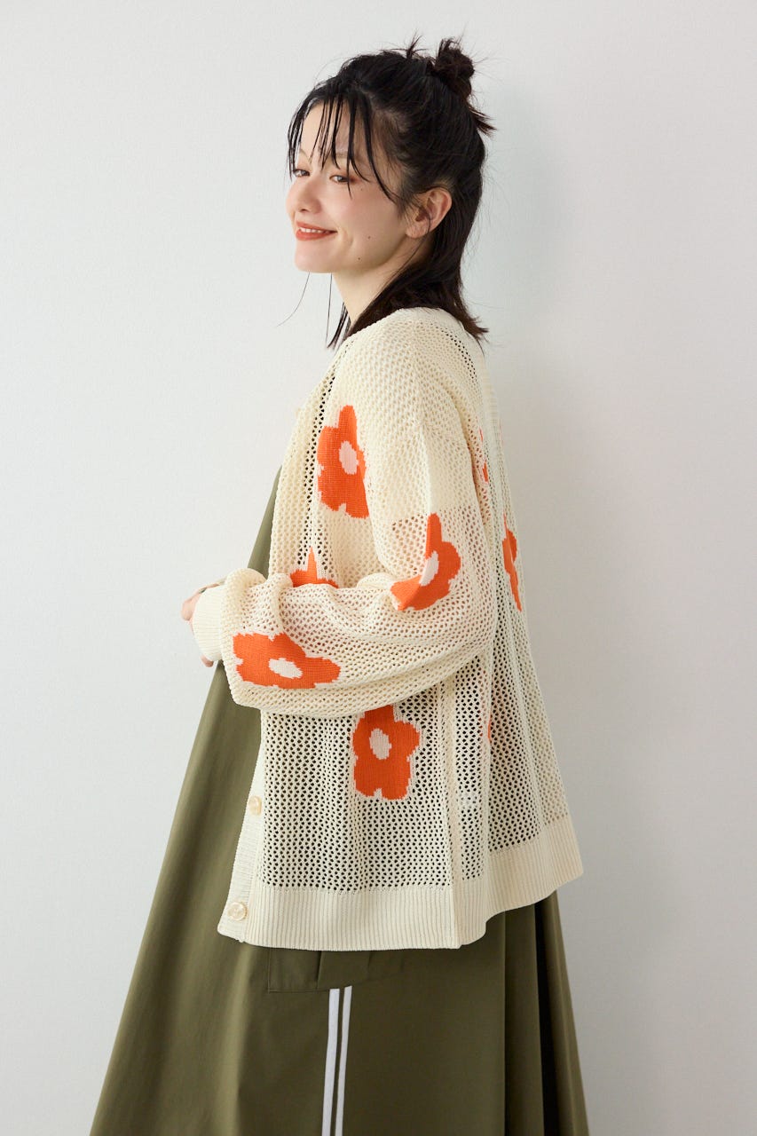 2WAYフラワーニットトップス IVOY FREE