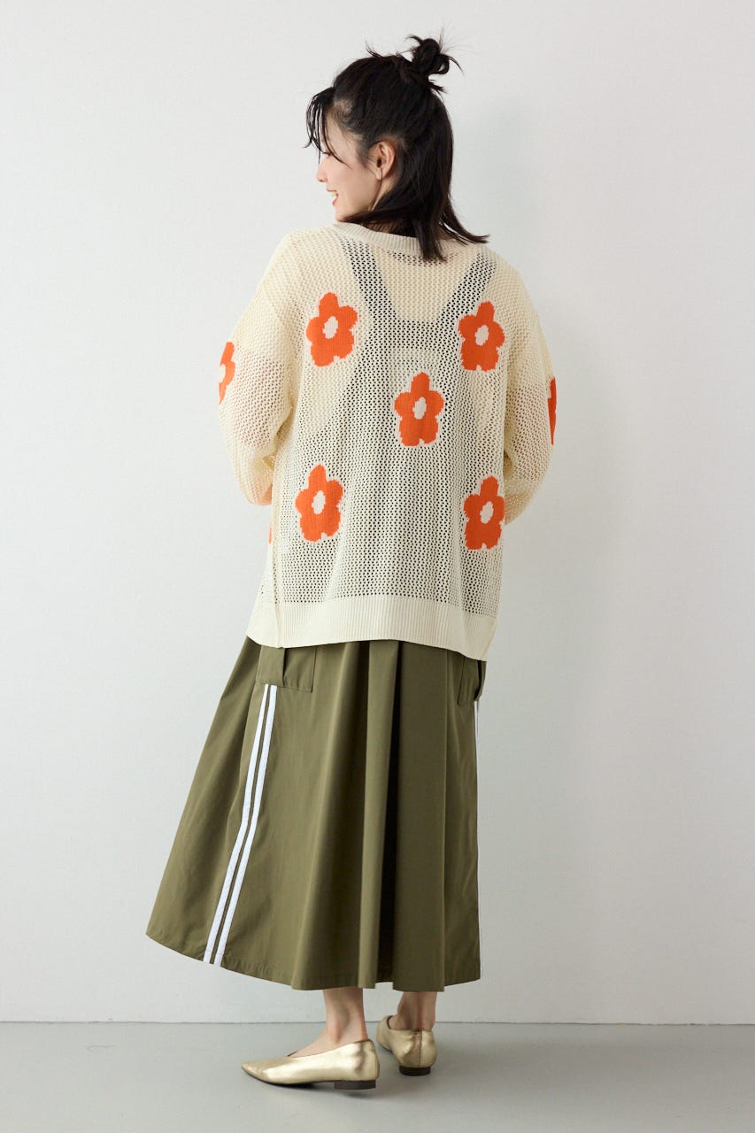 2WAYフラワーニットトップス IVOY FREE