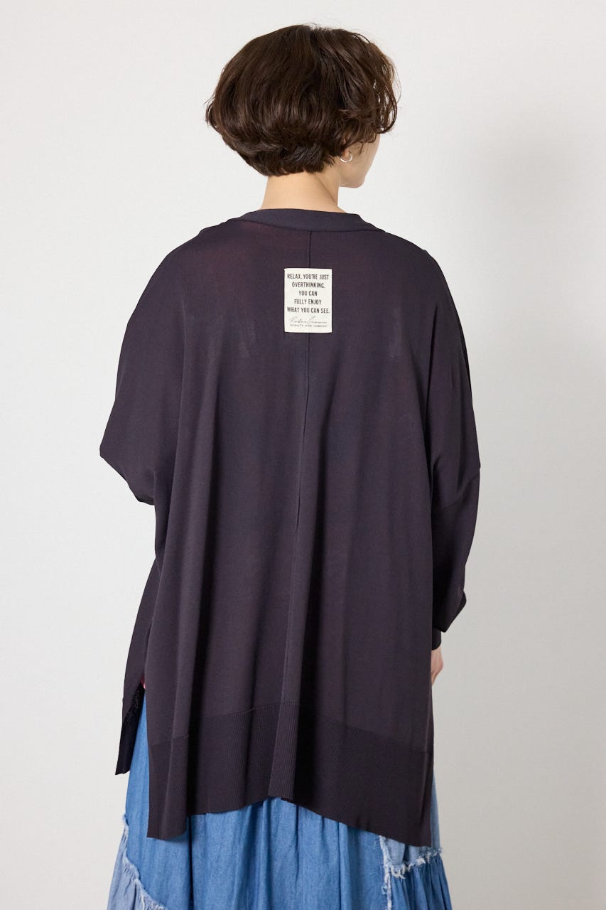 COOLワイドカーディガン BLK FREE