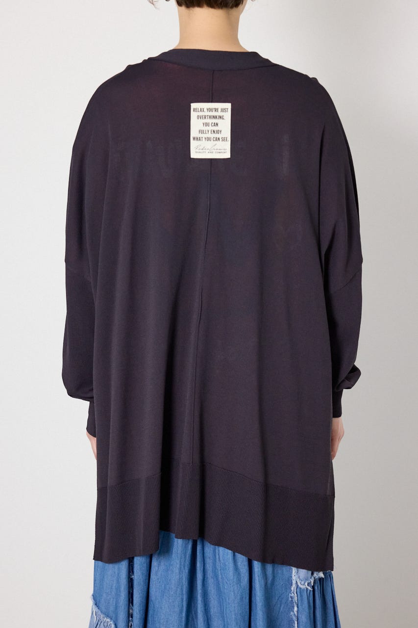 COOLワイドカーディガン BLK FREE