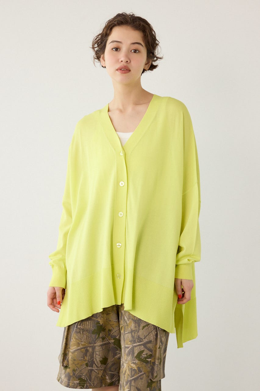 COOLワイドカーディガン LIME FREE