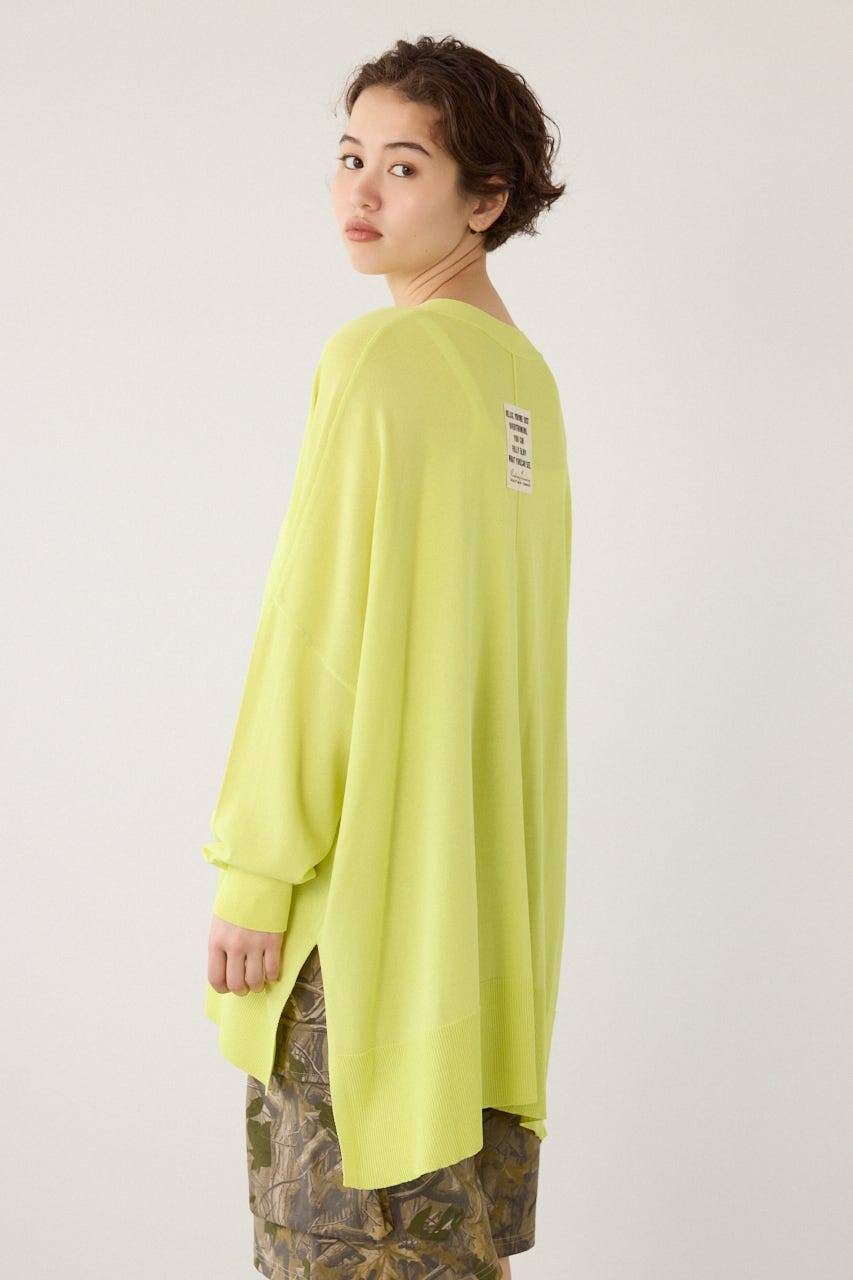 COOLワイドカーディガン LIME FREE