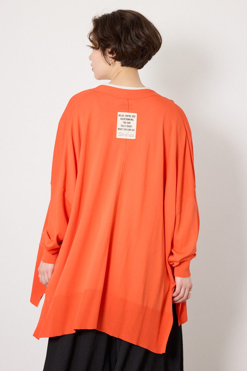 COOLワイドカーディガン RED FREE