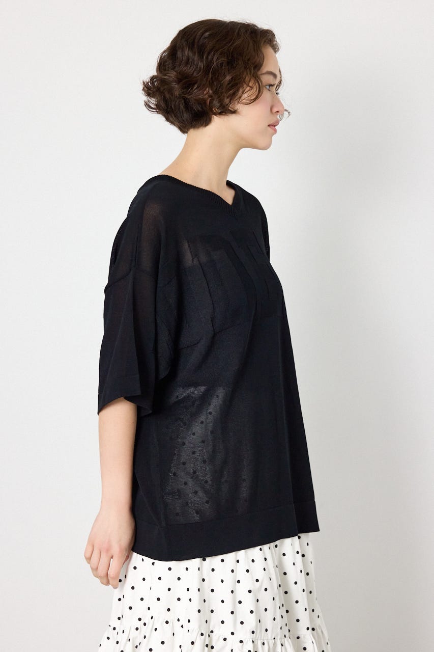 前後2WAYニットカーディガン BLK FREE
