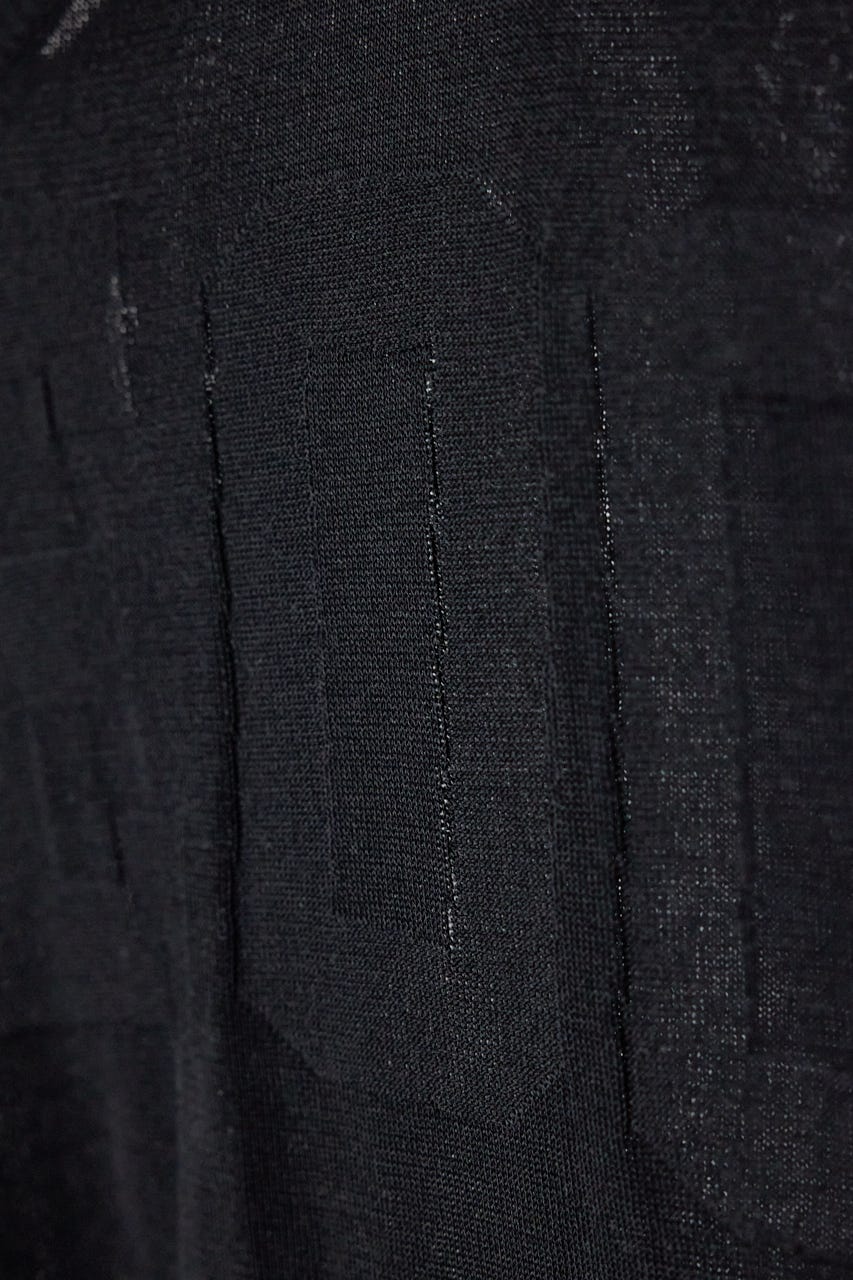 前後2WAYニットカーディガン BLK FREE