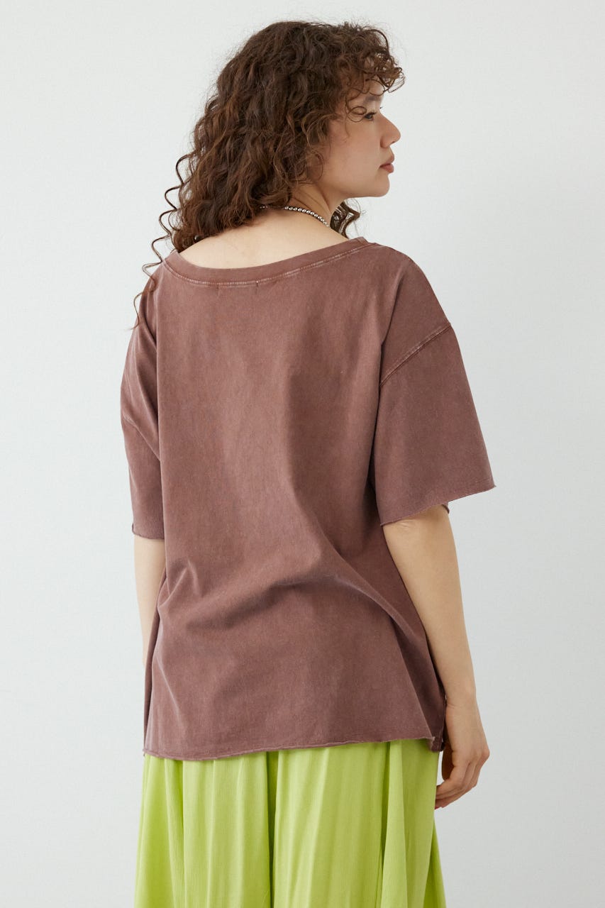 ピグメントルーズオフショルTシャツ BRN FREE