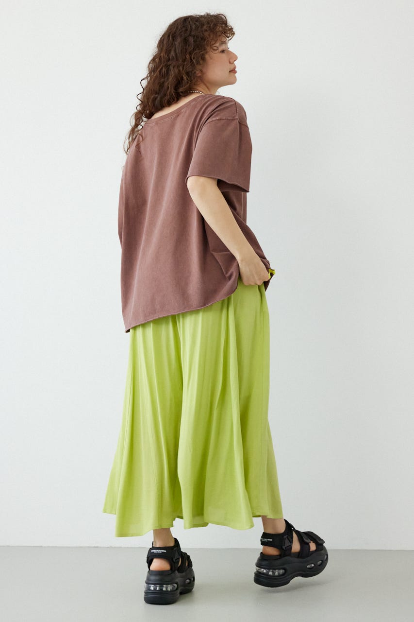 ピグメントルーズオフショルTシャツ BRN FREE