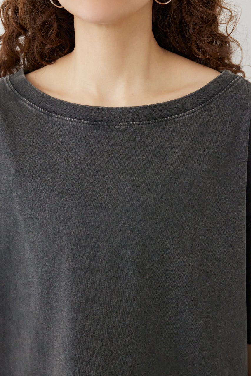 ピグメントルーズオフショルTシャツ C.GRY FREE