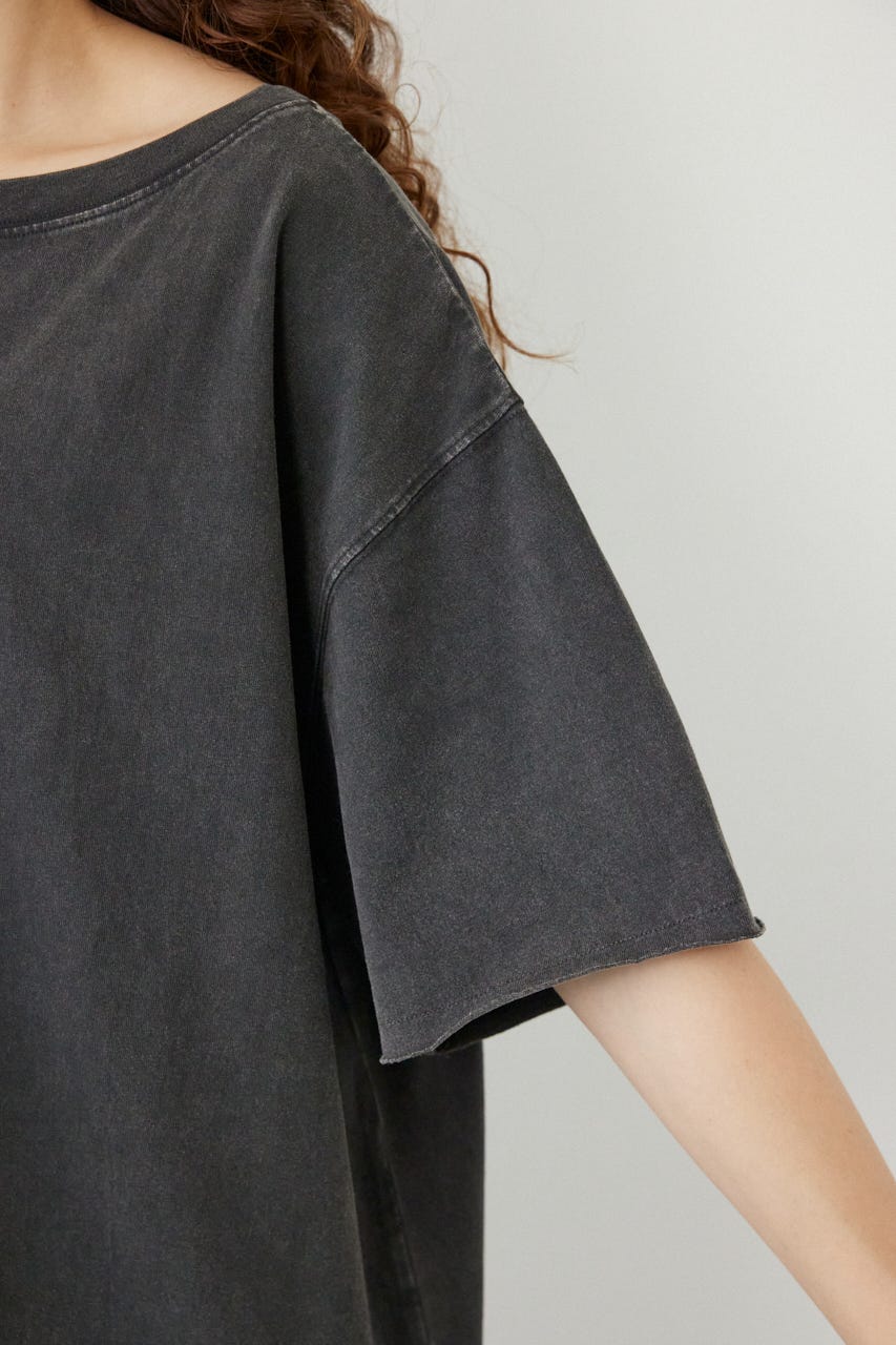 ピグメントルーズオフショルTシャツ C.GRY FREE