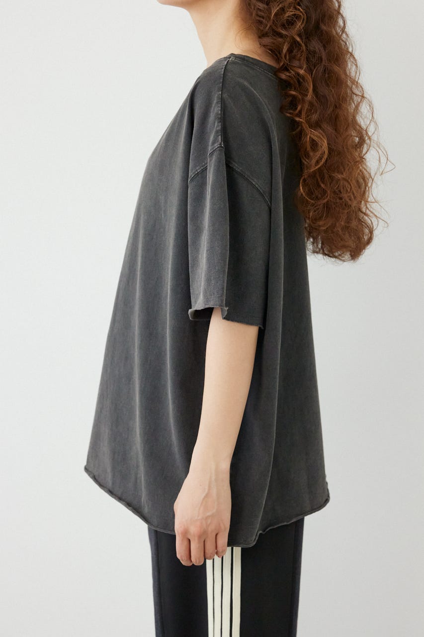 ピグメントルーズオフショルTシャツ C.GRY FREE