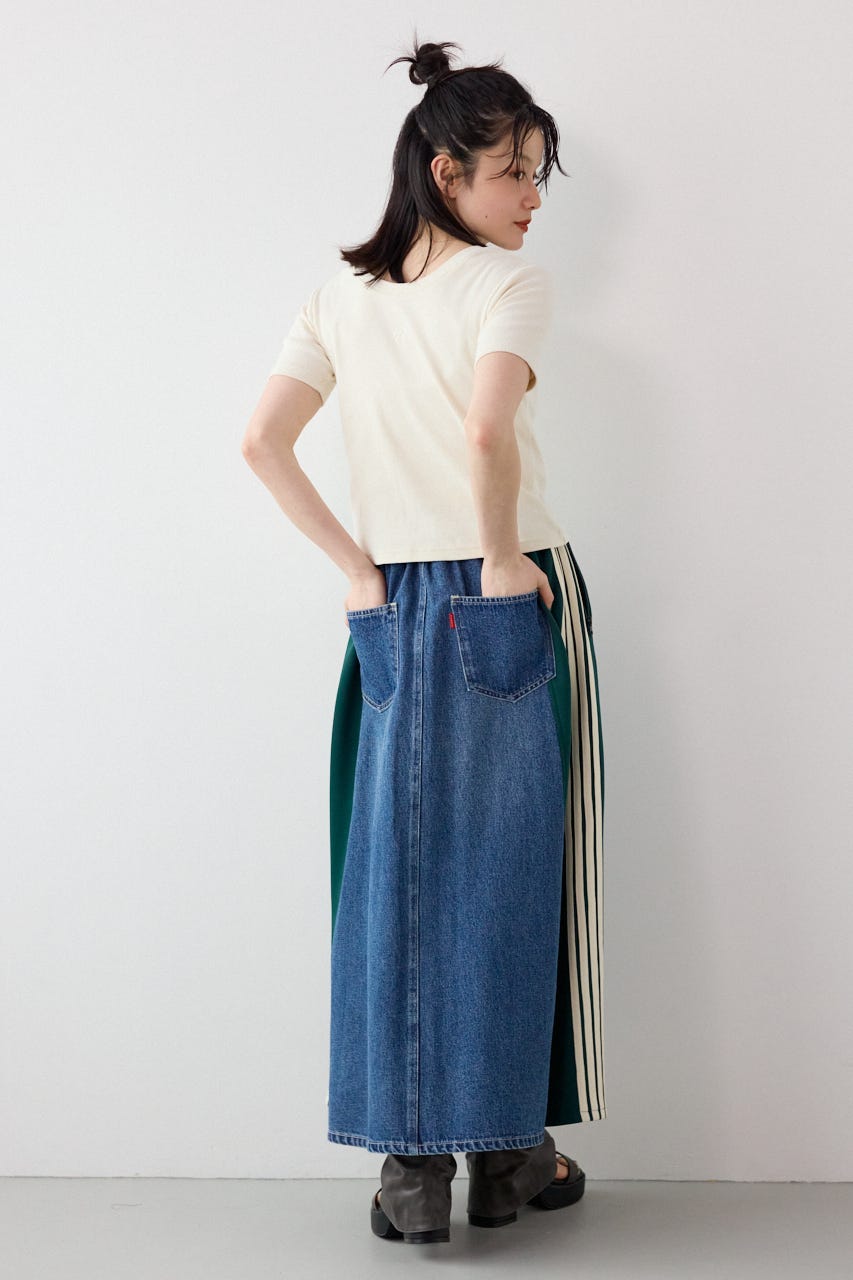 ピグメント2wayリブTシャツ IVOY FREE