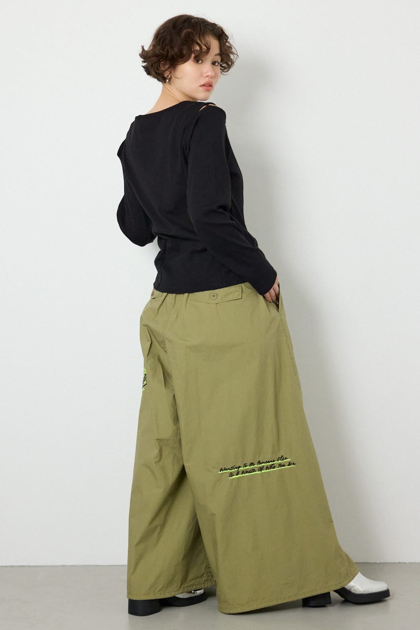 オープンショルダー2WAYトップス BLK FREE