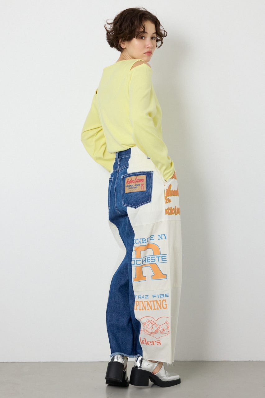 オープンショルダー2WAYトップス L/YEL FREE