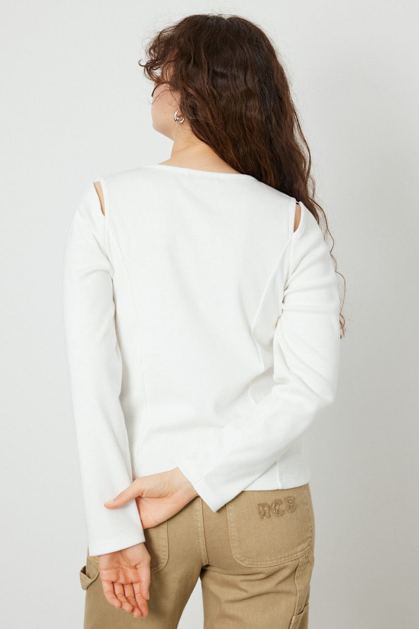 オープンショルダー2WAYトップス O/WHT FREE