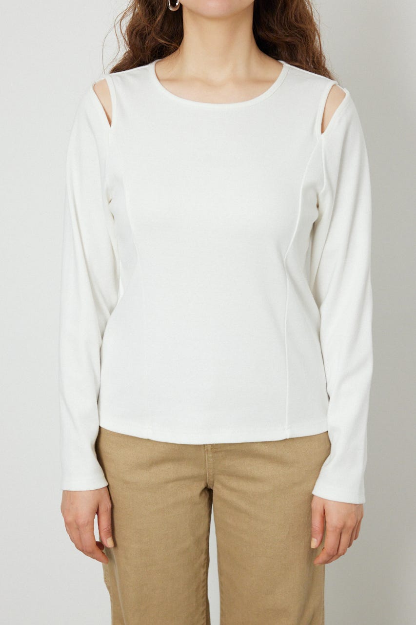 オープンショルダー2WAYトップス O/WHT FREE