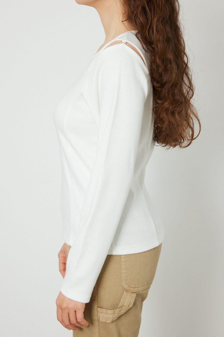 オープンショルダー2WAYトップス O/WHT FREE