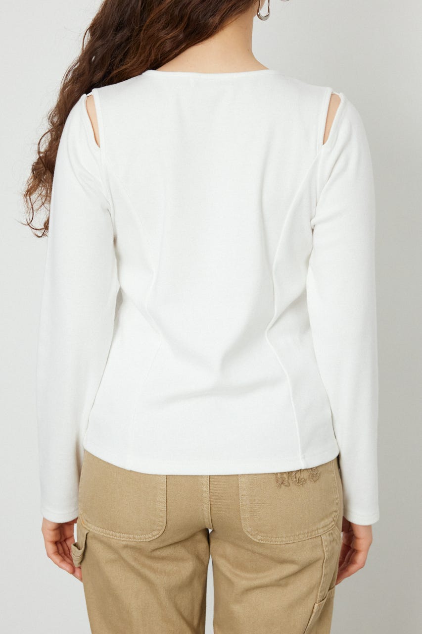 オープンショルダー2WAYトップス O/WHT FREE