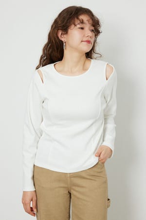 オープンショルダー2WAYトップス