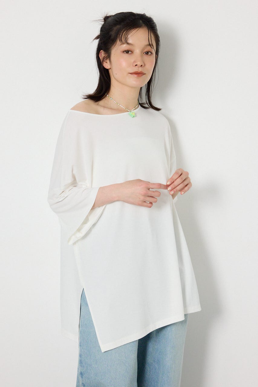 T/Fワンショルダールーズトップス O/WHT FREE