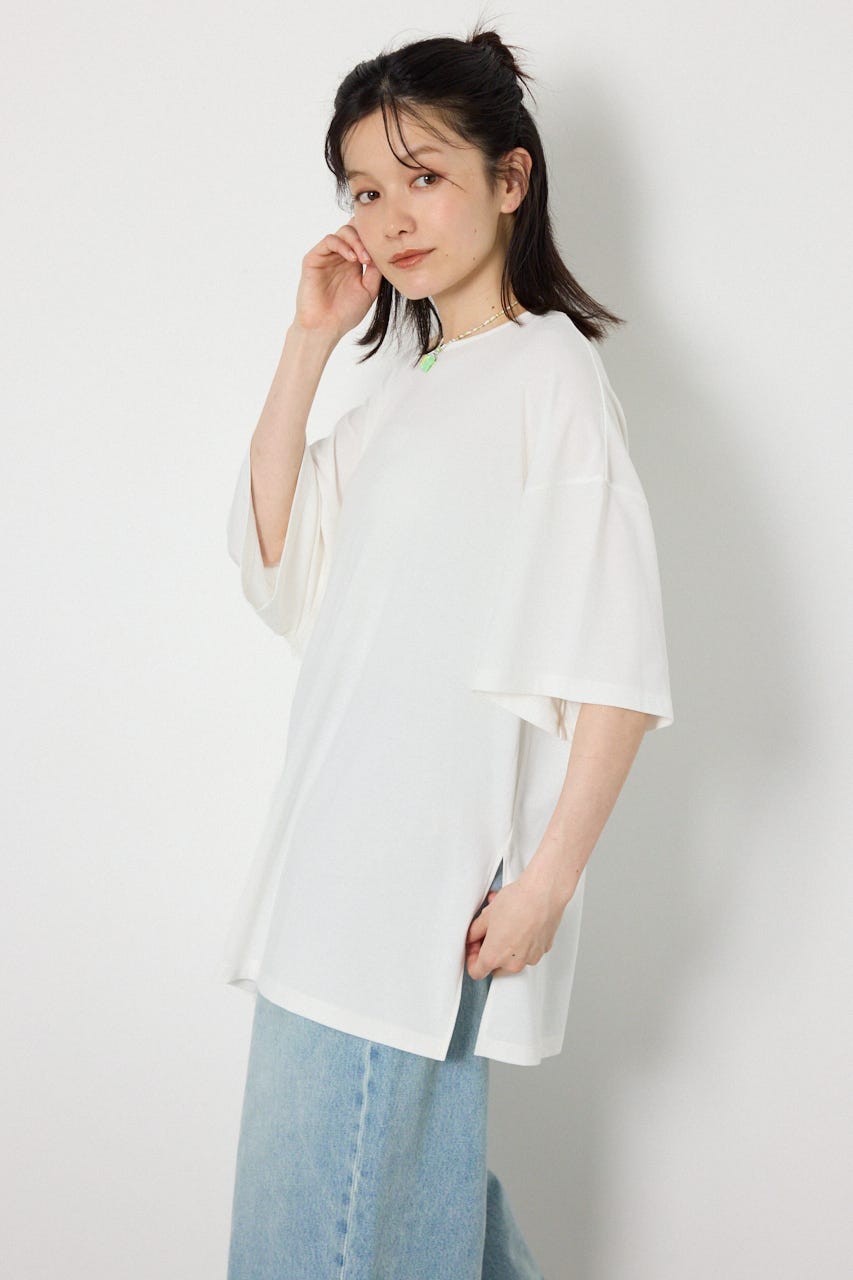 T/Fワンショルダールーズトップス O/WHT FREE