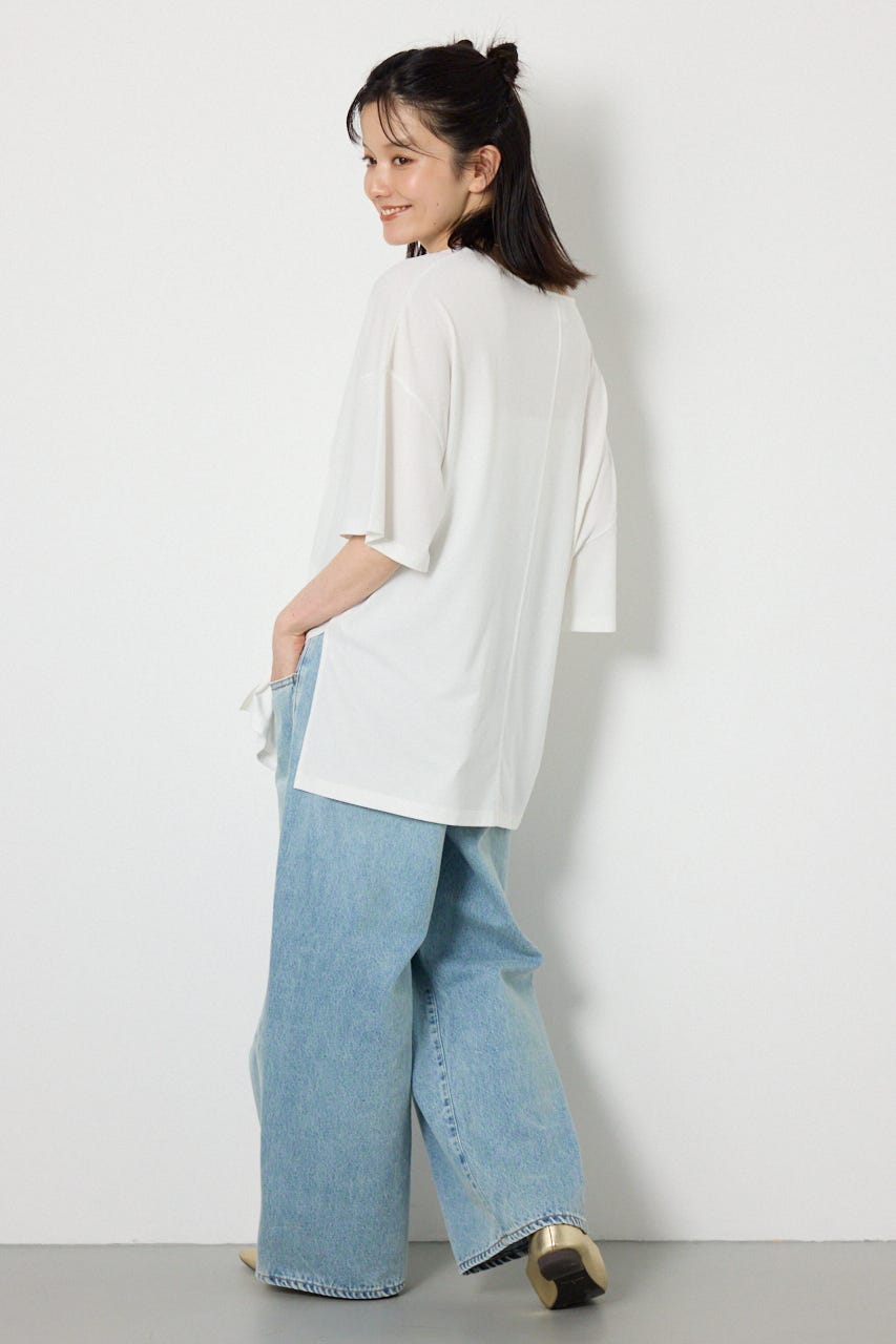 T/Fワンショルダールーズトップス O/WHT FREE