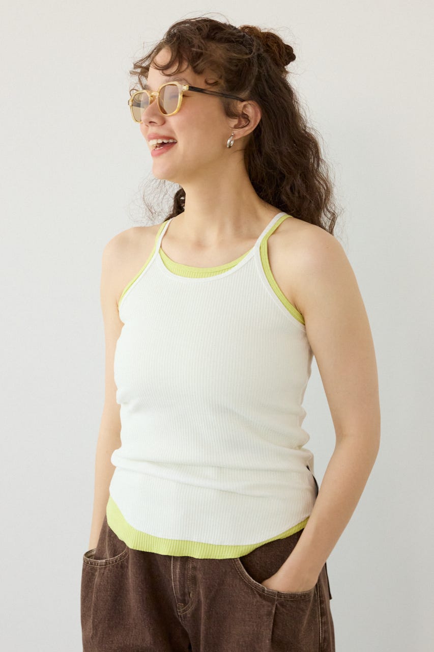 Healthy Rib キャミソール O/WHT FREE