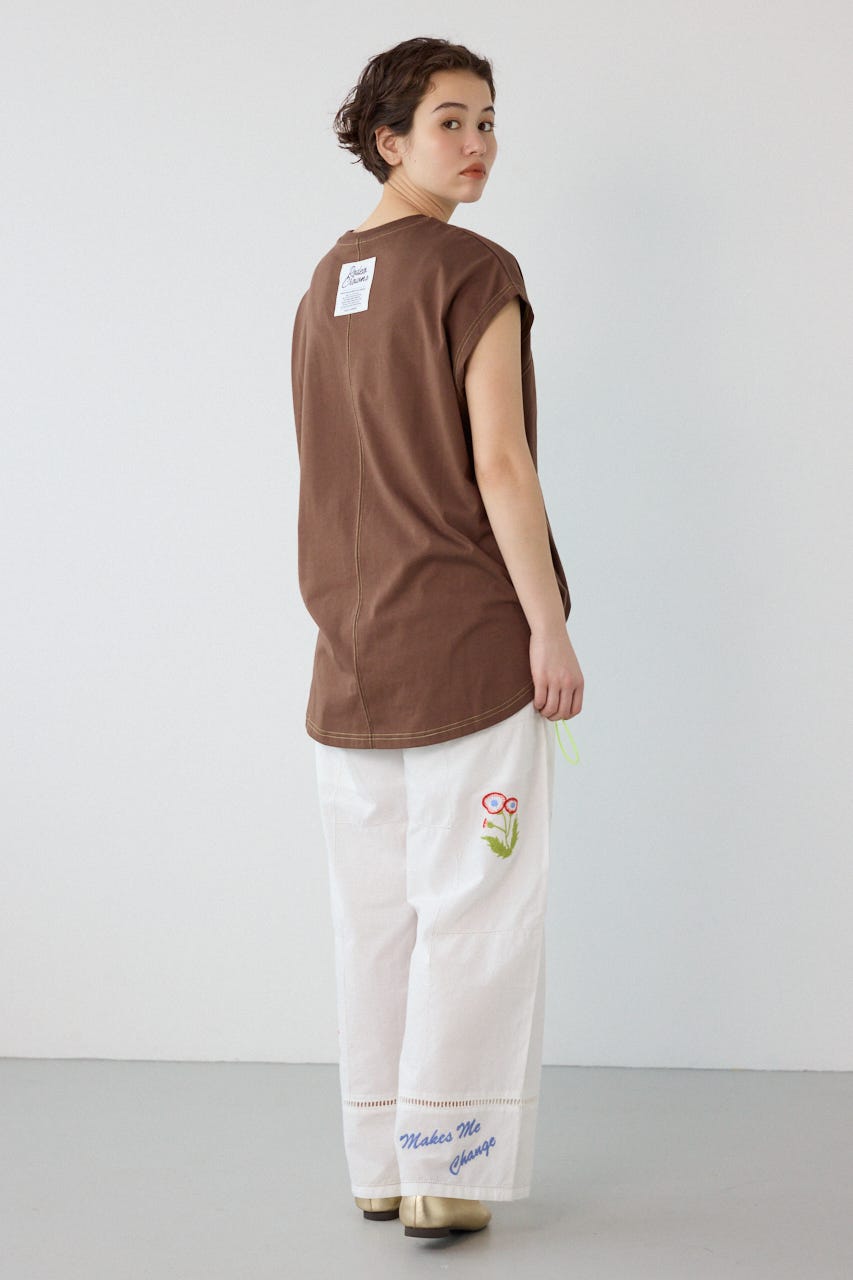 FREEZE LIGHTステッチドロストTシャツ BRN FREE