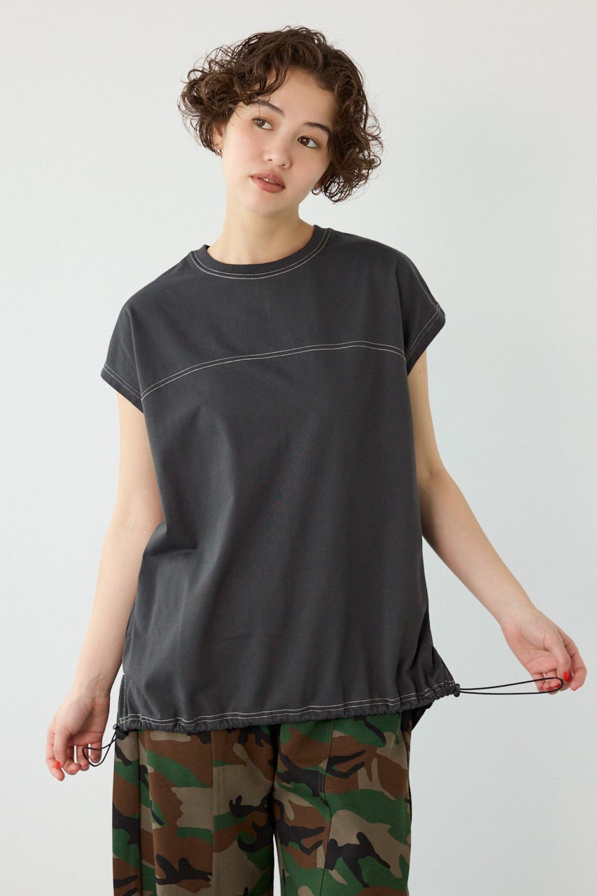 FREEZE LIGHTステッチドロストTシャツ C.GRY FREE