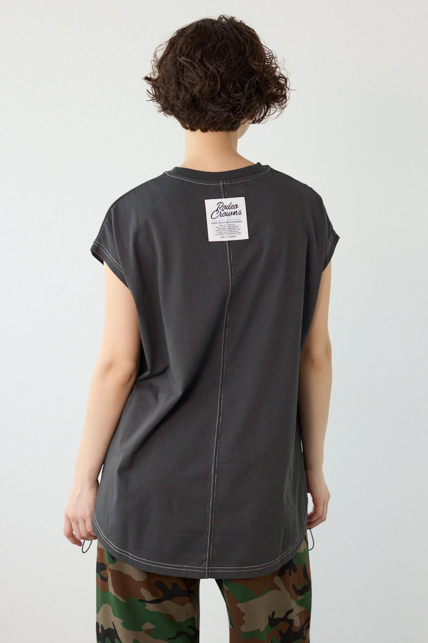 FREEZE LIGHTステッチドロストTシャツ C.GRY FREE