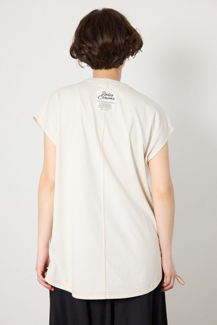 FREEZE LIGHTステッチドロストTシャツ IVOY FREE
