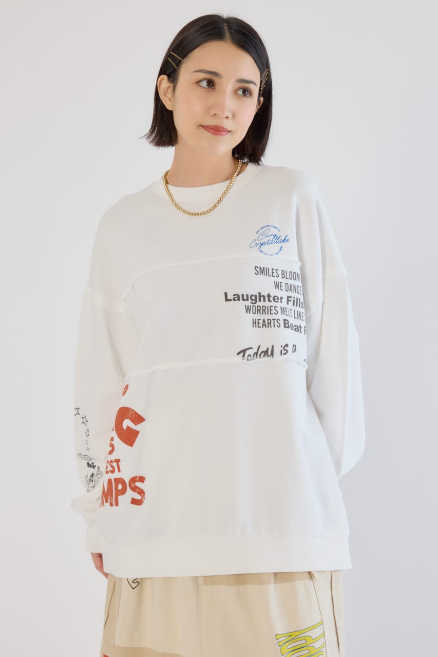 フォルムスウェットトップス フォルムスウェットトップス（スウェット）｜anuans（アニュアンス）の