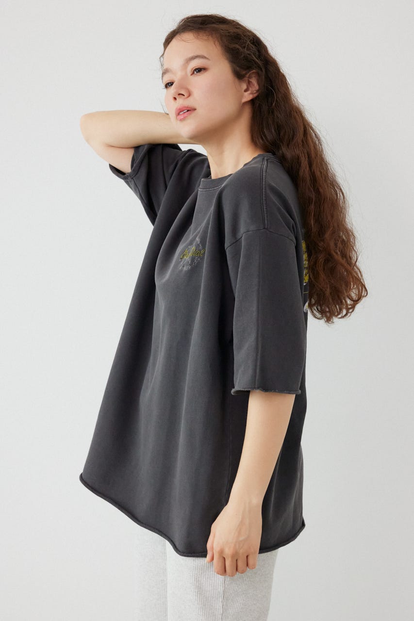 ミニ裏毛ハーフスリーブトップス C.GRY FREE