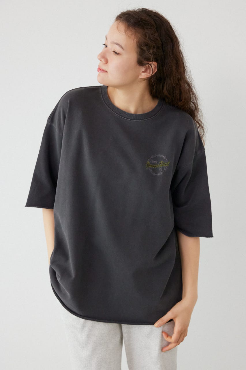 ミニ裏毛ハーフスリーブトップス C.GRY FREE