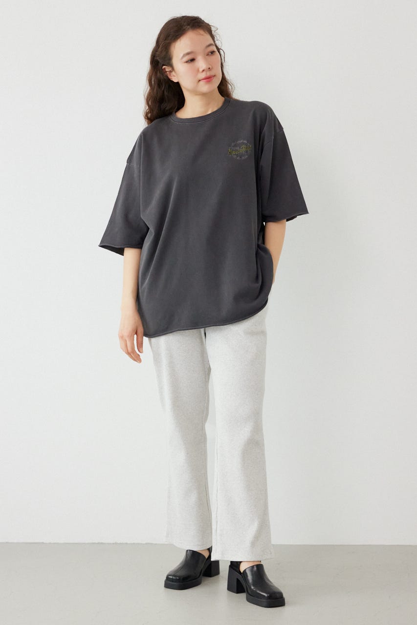 ミニ裏毛ハーフスリーブトップス C.GRY FREE