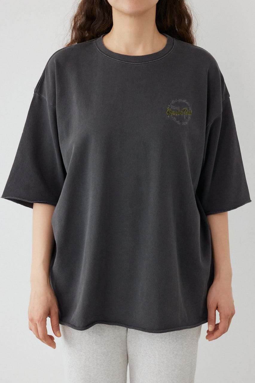 ミニ裏毛ハーフスリーブトップス C.GRY FREE