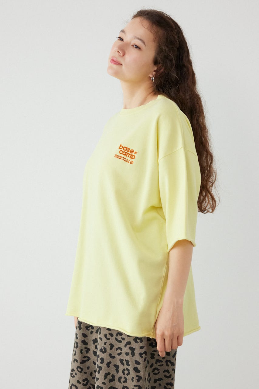 ミニ裏毛ハーフスリーブトップス L/YEL FREE