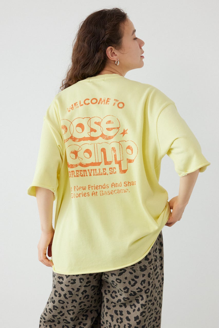 ミニ裏毛ハーフスリーブトップス L/YEL FREE