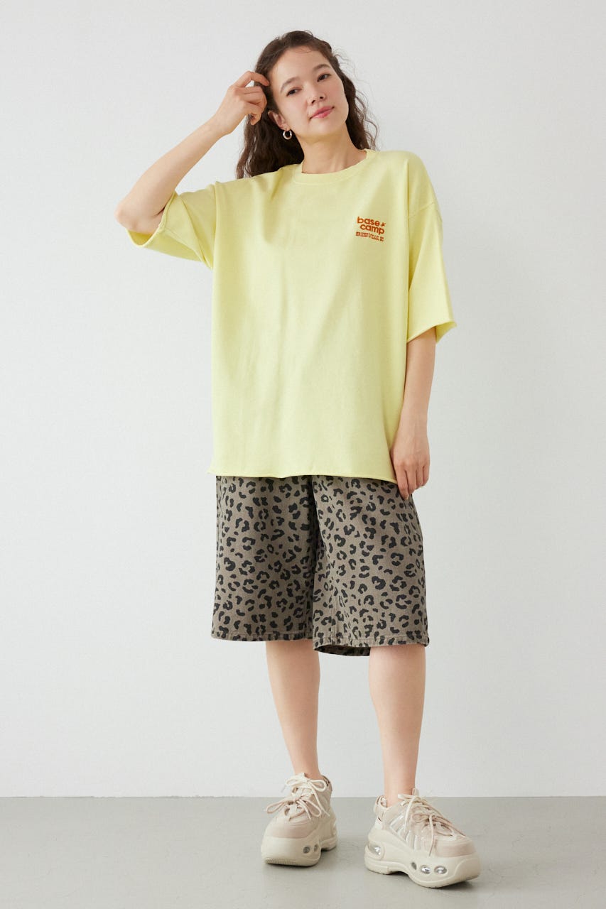 ミニ裏毛ハーフスリーブトップス L/YEL FREE