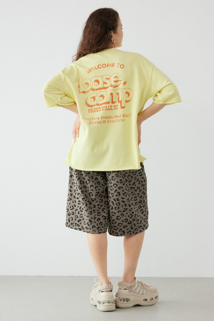 ミニ裏毛ハーフスリーブトップス L/YEL FREE