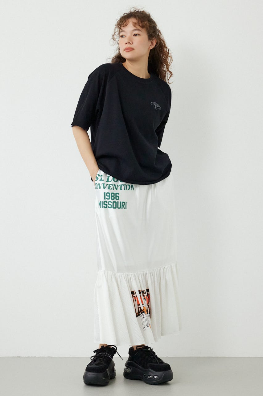 半袖リバーススウェットトップス BLK FREE