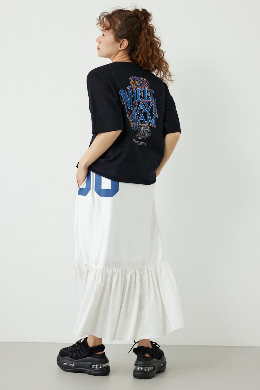 半袖リバーススウェットトップス BLK FREE