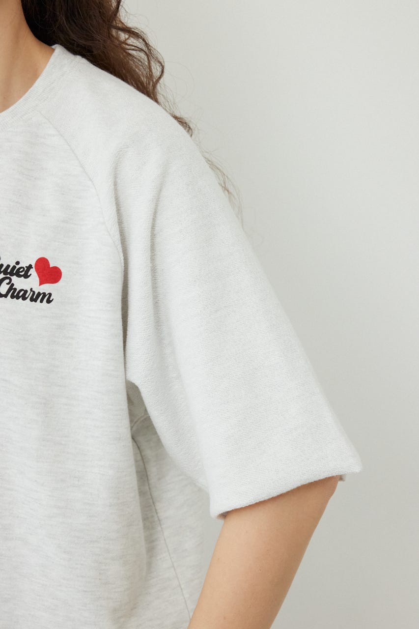半袖リバーススウェットトップス L/T.GRY FREE