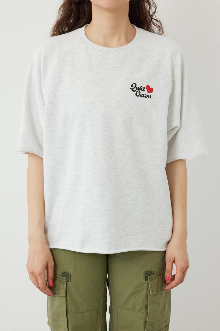 半袖リバーススウェットトップス L/T.GRY FREE