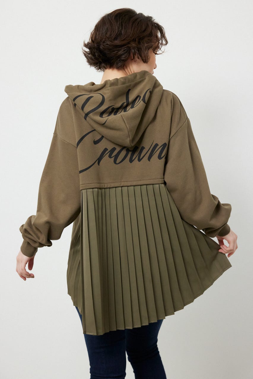 バックプリーツロゴパーカー KHA FREE