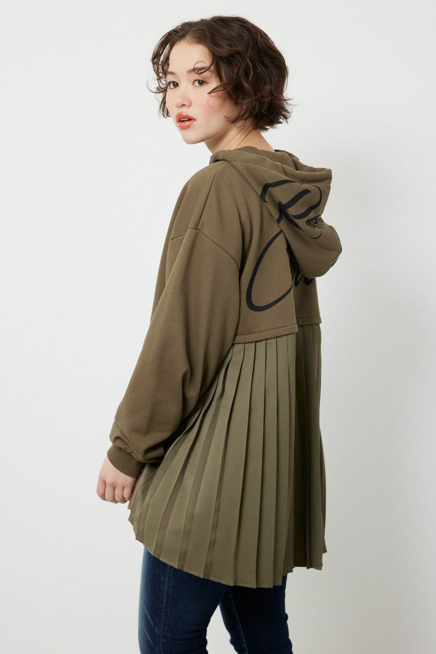 バックプリーツロゴパーカー KHA FREE